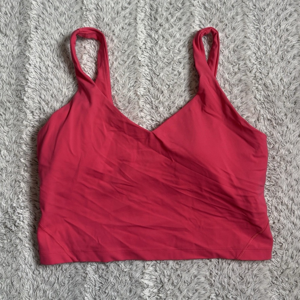 Lululemon Align Tank Top Lipgloss Pink sz 12 EUC